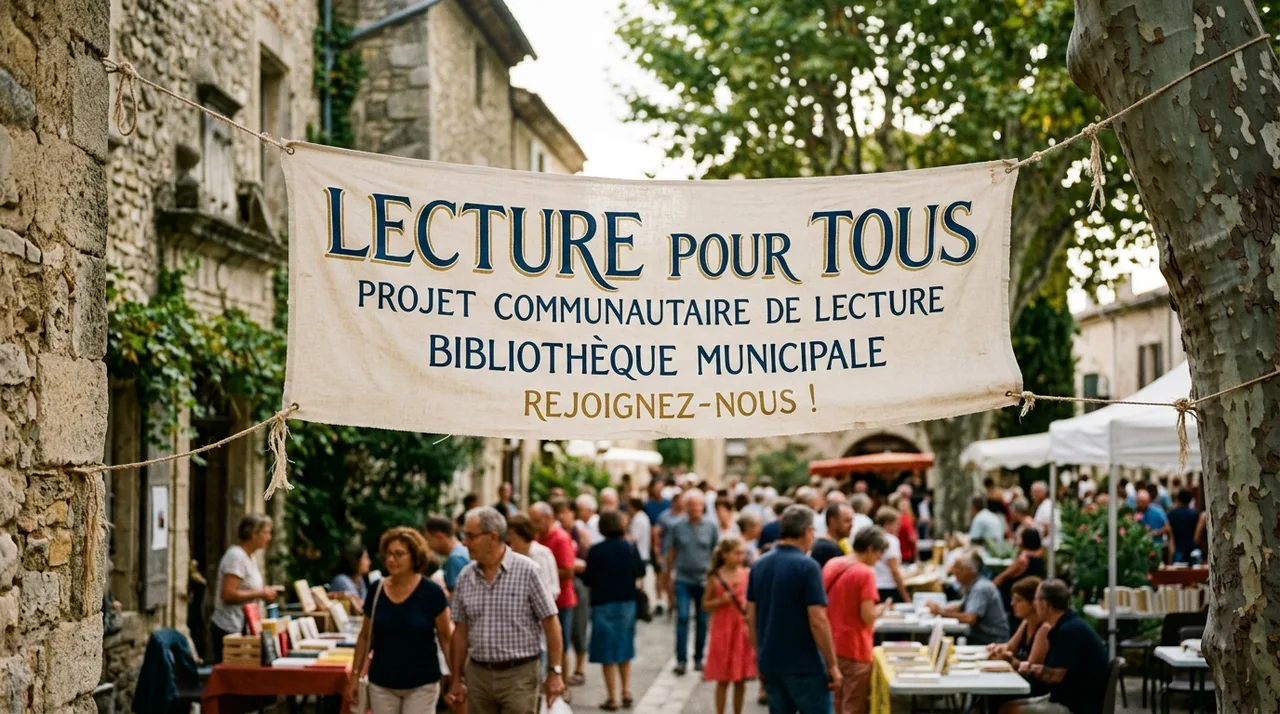 Bannière d'engagement citoyen et culturel de l'association